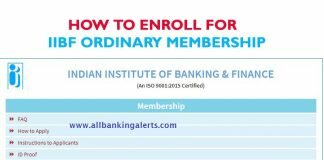 How to enroll online for IIBF ordinary membership