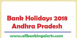 Bank Holidays 2018 Andhra Pradesh under NI act List